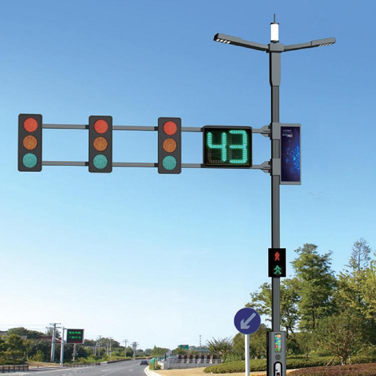 红绿灯标志杆路灯杆共杆交通信号灯杆电警监控杆LED信号灯杆