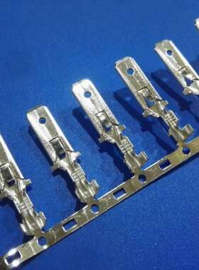 DJ611-6.3250四方插片簧本色镀锡横连端子汽车插件里面专用