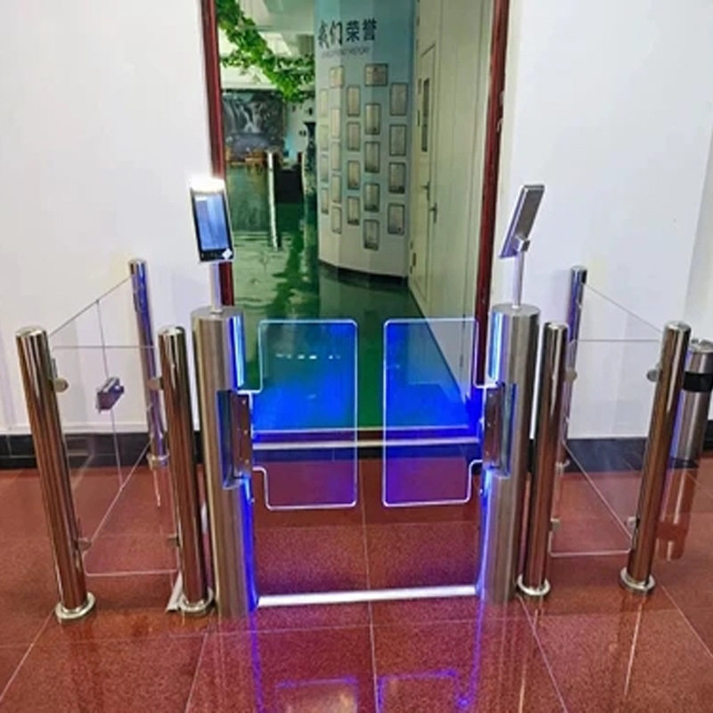 人脸识别圆柱摆闸 刷卡闸机 扫码速通门 访客门禁翼闸 公园全高闸