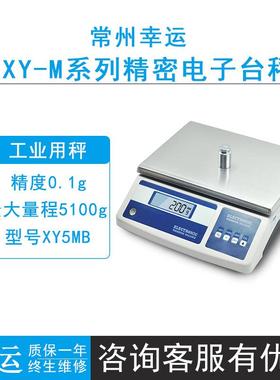 常州幸运XY5MB/XY10MB实验室电子天平电子秤0.1g不锈钢大秤盘