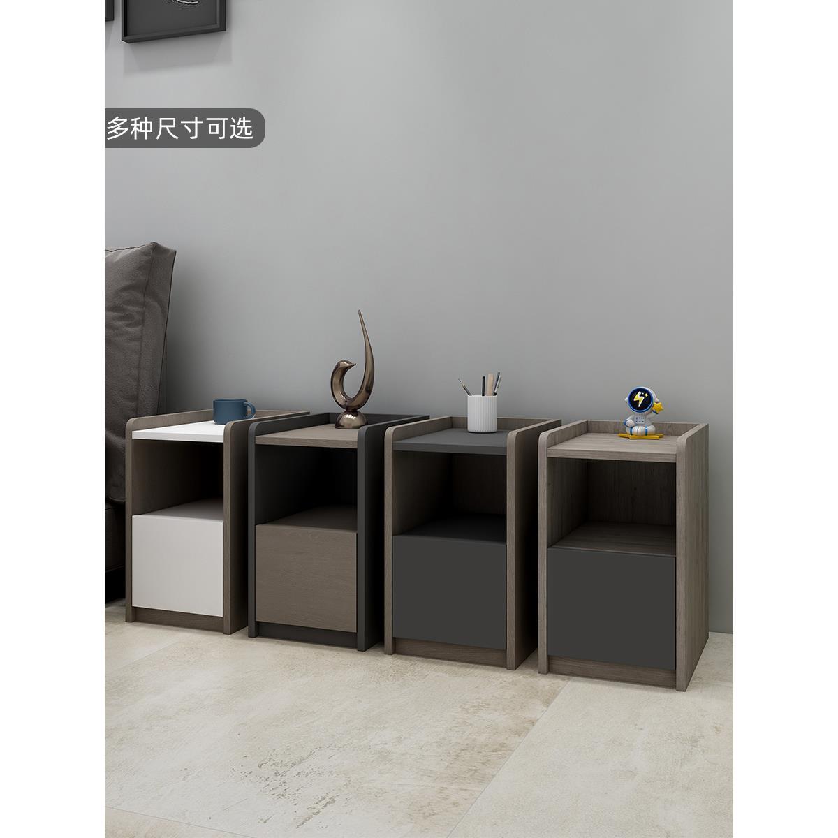 床头柜实木板超窄简约现代小型迷你25/35/40/45公分卧室30cm宽