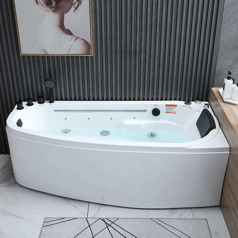 家用亚克力浴缸小户型弧形窄边迷你冲浪按摩恒温加热深泡日式浴盆