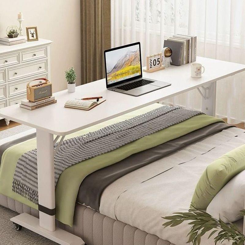 实木跨床桌可升降家用懒人简易长条桌办公桌网红可移动床上电脑桌