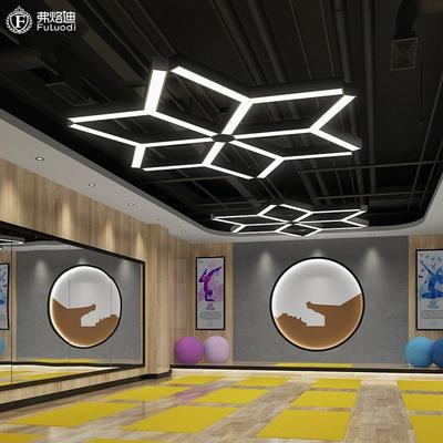LED造型灯创意拼接人字形Y型办公室教室健身房网咖超市工业风吊灯