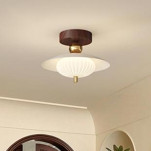 中古风创意飞碟吸顶灯法式复古阳台走廊过道灯玄关入户门厅灯casa