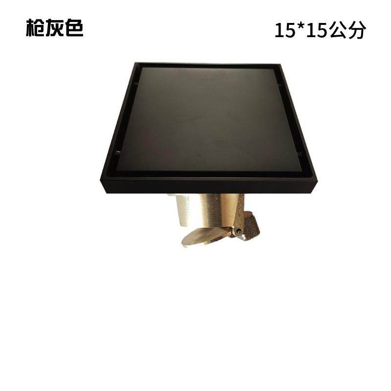 全铜四方隐形地漏铜15X15公分可镶嵌瓷砖地漏淋浴房大排水地漏