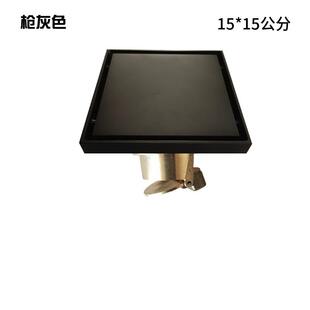全铜四方隐形地漏铜15X15公分可镶嵌瓷砖地漏淋浴房大排水地漏