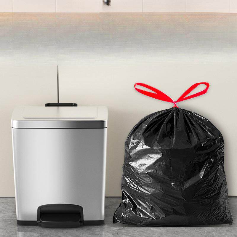 垃圾袋大号加厚黑色家用特厚超厚手提式抽绳30升40L超大厨房商用