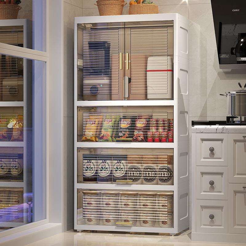 双开门儿童衣柜家用宝宝玩具衣服挂衣储物柜可折叠透明塑料收纳柜