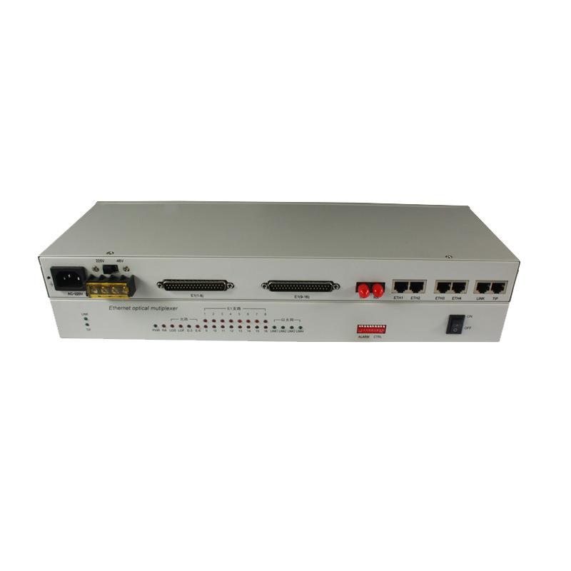 直销PDH光端机一对16E1+4路百兆网络100M双纤双电源CC4接口