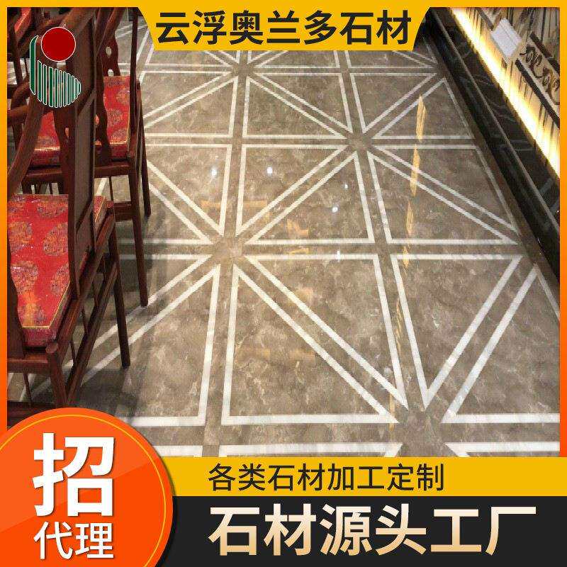 天然大理石波斯灰用于栏杆楼梯服务台面窗台板踢脚板地砖