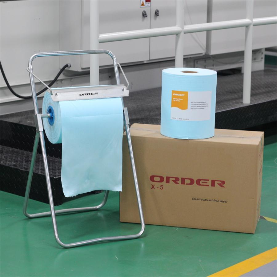 ORDER落地式活动擦拭支架可移动卷式擦拭纸架镀锌不锈钢置架