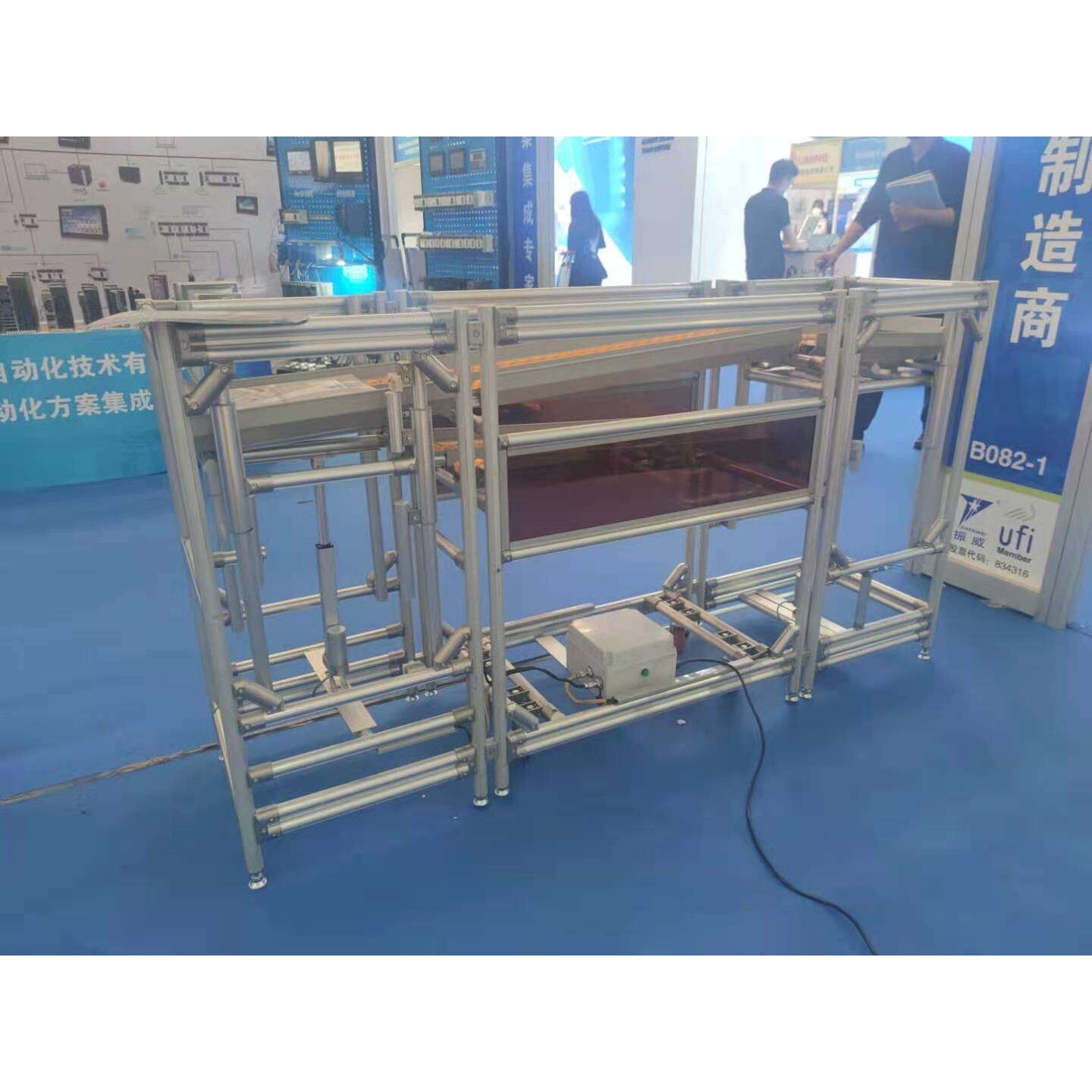 自动化物料传输系统  低成本自动化  三代精益管 精益管物流系统