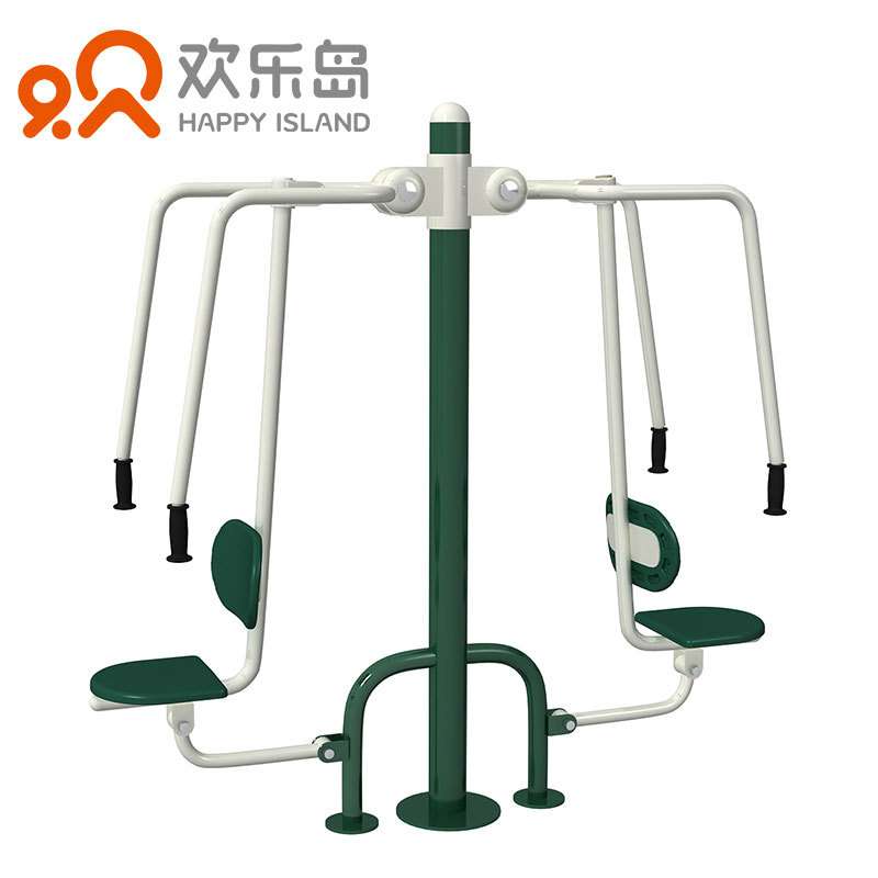 两人座推体户外健身器材路径工厂小区健身器械公共健身设施