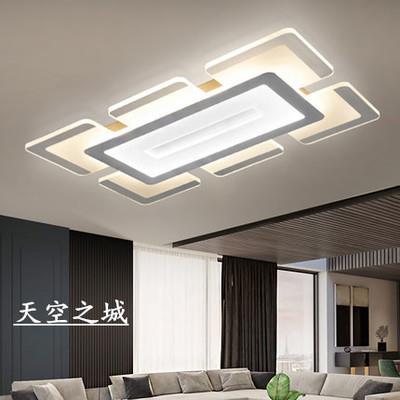 新款led吸顶灯亚克力长方形大气客厅灯卧室灯书房灯现代北欧灯具