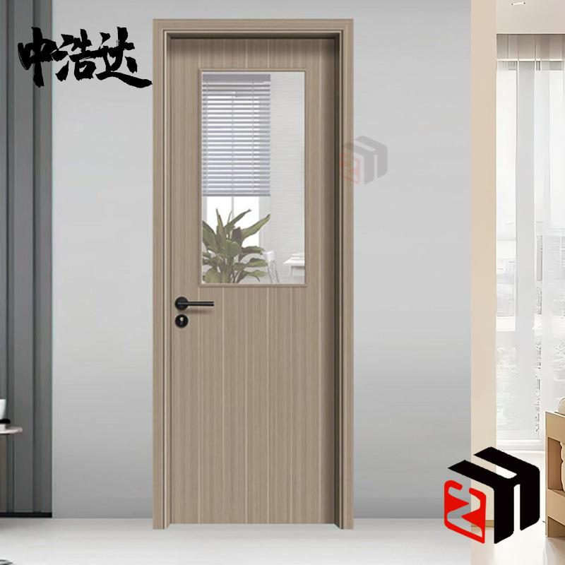 中浩达木门法式门室内卧室门房间门复古门套装门实木复合烤漆木门
