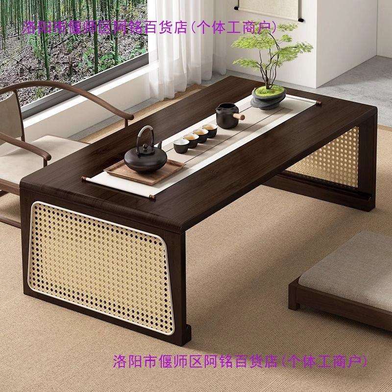 免安装折叠桌中式炕桌辅导班培训桌子围棋书法坐地矮桌榻榻米炕几