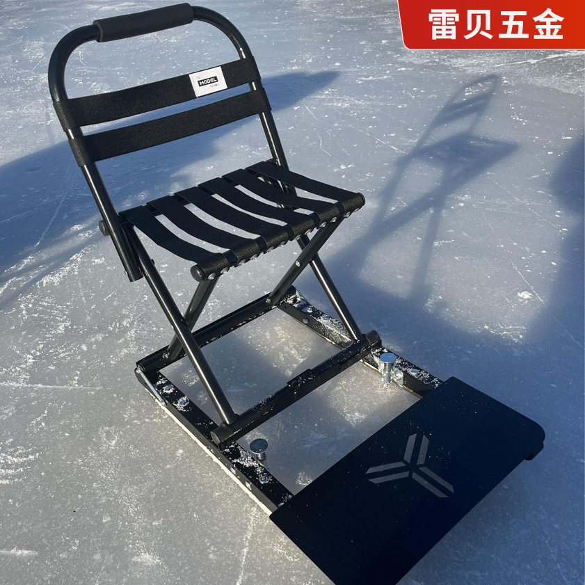 冰车户外滑冰车双人儿童成人有冰刀坐式可折叠带刹车冰爬犁亲子款