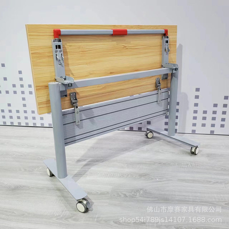 多功能折叠会议桌培训桌子组合拼接桌移动课桌带轮培训桌椅折叠桌