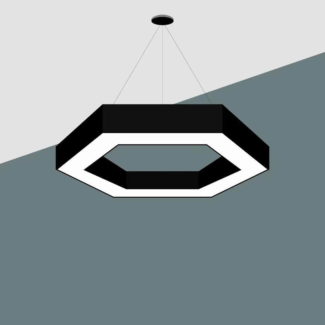 led办公室吊灯六边形灯创意Y形圆形方形吊线灯异形造型办公灯,家装灯饰光源,商用吊灯,淘宝优惠券,粉丝福利购,淘宝优惠卷