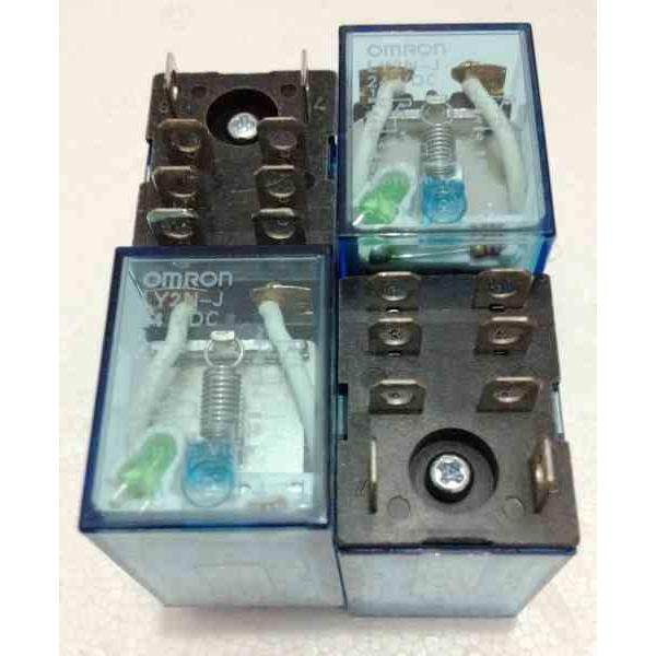 中间继电器MY2MY4LY2NJ LY2N-J DC24V 12VDCAC220V小型继电器银点