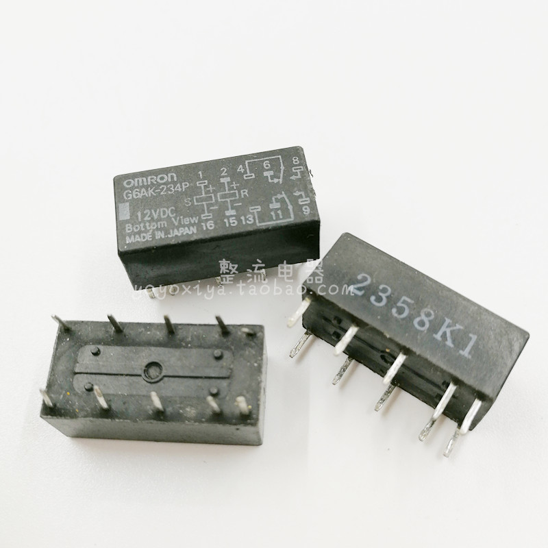 G6AK-234P继电器G6AK-274P继电器 10脚焊脚继电器 12VDC