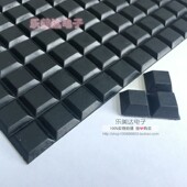 1000只 带胶脚垫不干胶机箱脚垫 黑色自粘脚垫 方形橡胶垫