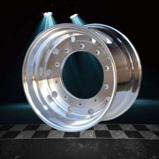 铝制无内胎轮毂22.5×13汽车轮毂载重车钢圈无内胎车轮