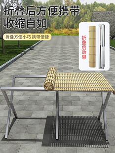 便携地摊架子摆货架可伸缩折叠竹席摆摊桌子多功能夜市摊位展包邮