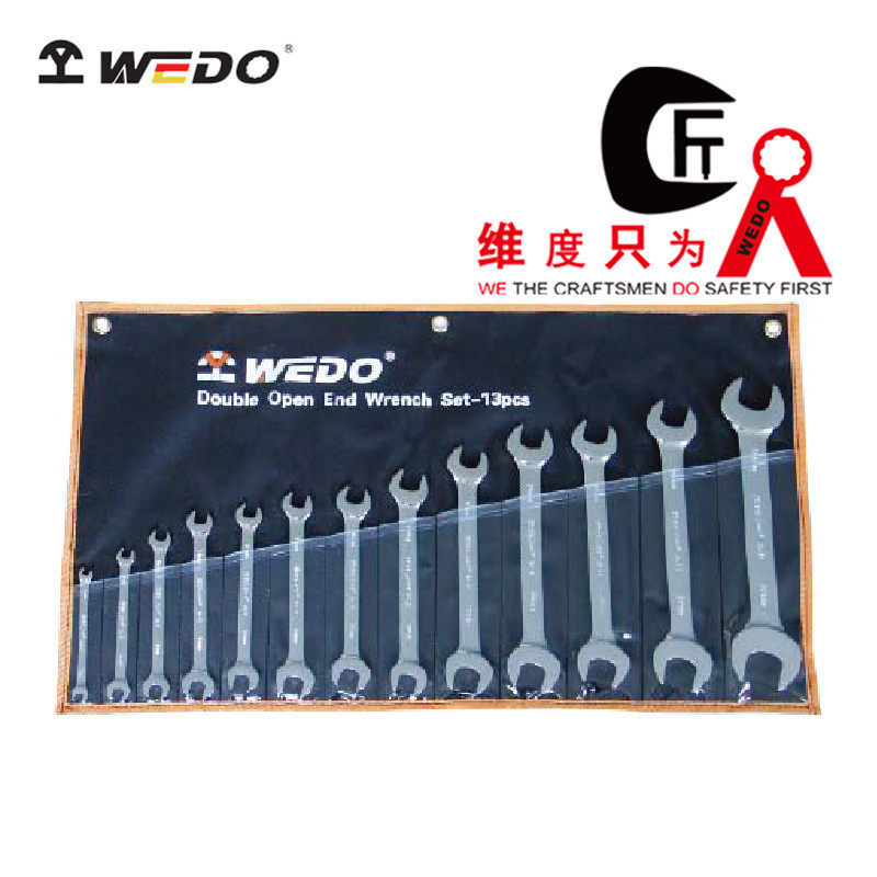 WEDO维度钢制双头梅花扳手铬钒钢手动梅花扳手组套汽修五金WD002B