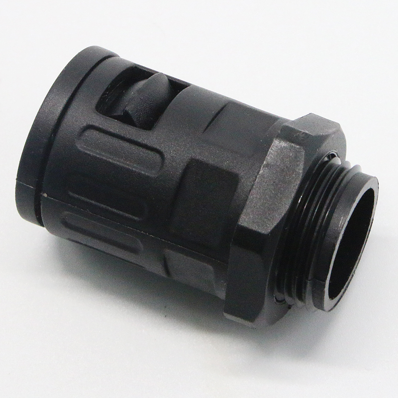 100只直插式固定软管头 塑料波纹管接头 快速直通防水M制PG制