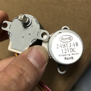 直流步进电机DC 12V 减速比1:64,24BYJ48,空调摇摆风口电机。