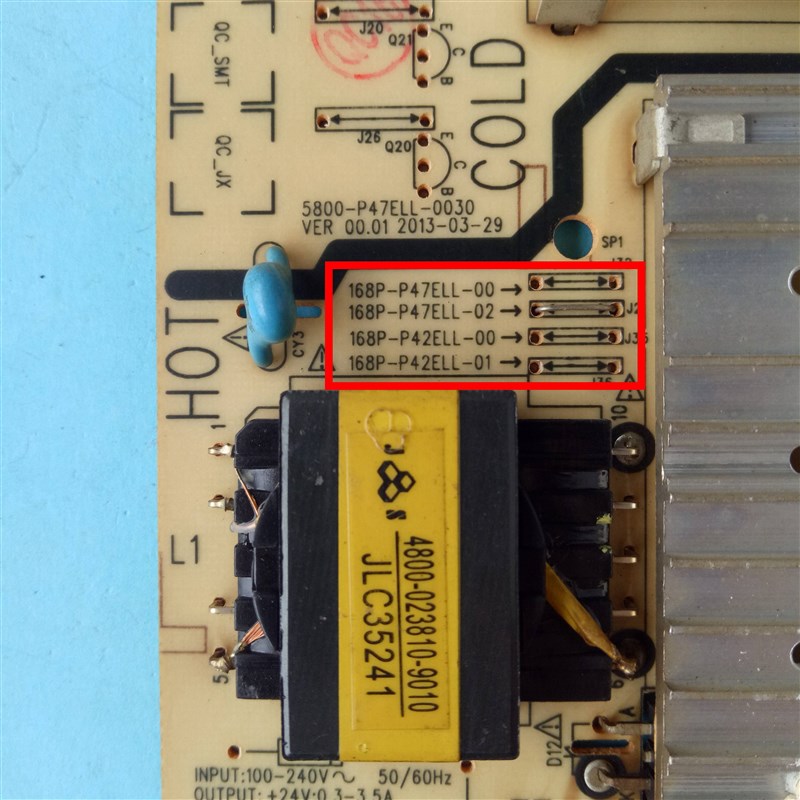 原装创维47E760A/42E350E/320W电源板168P-02 5800-P47ELL-0030