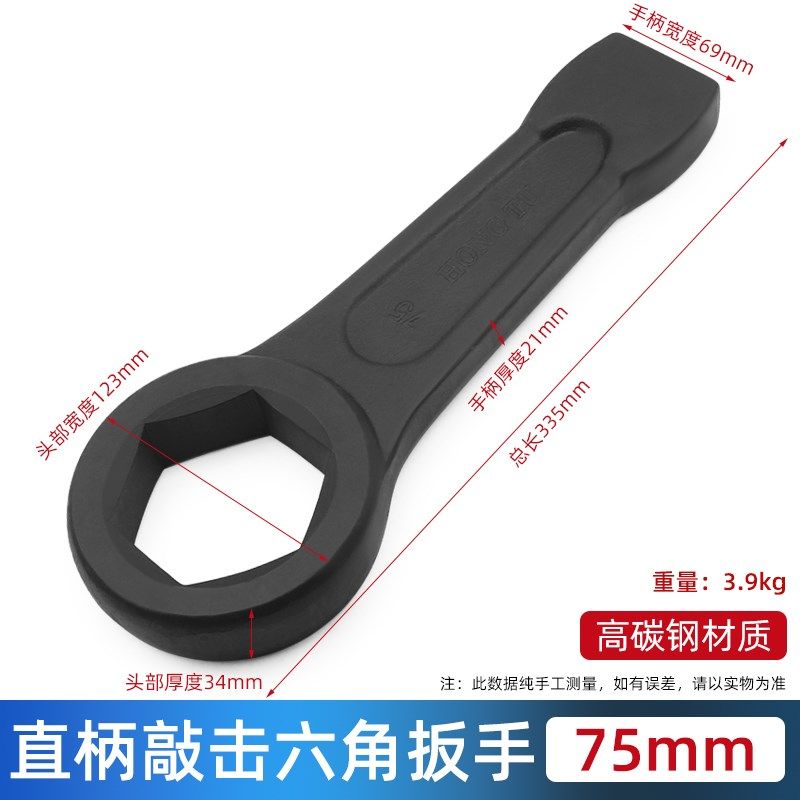 重型敲击六角扳手锤击敲打六方形单头呆扳手工具41 36 30 46 50mm,个性定制/设计服务/DIY,明信片定制,淘宝优惠券,粉丝福利购,淘宝优惠卷