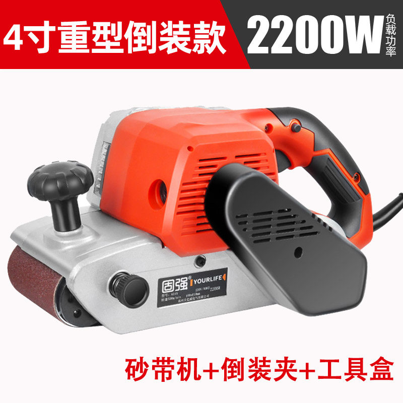 爆品手提式砂带机担克机木工沙带打磨机木地板翻新抛光机电动工品