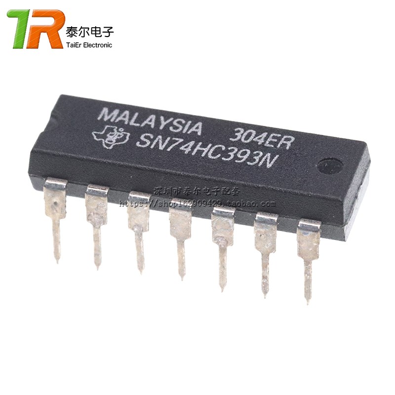 全新原装 SN74HC393N 双4位二进制计数器 DIP-14