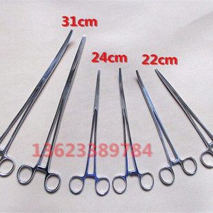 不锈钢止血钳大号止血钳血管钳宠物动物拨耳毛钳钓鱼钳拔罐钳子
