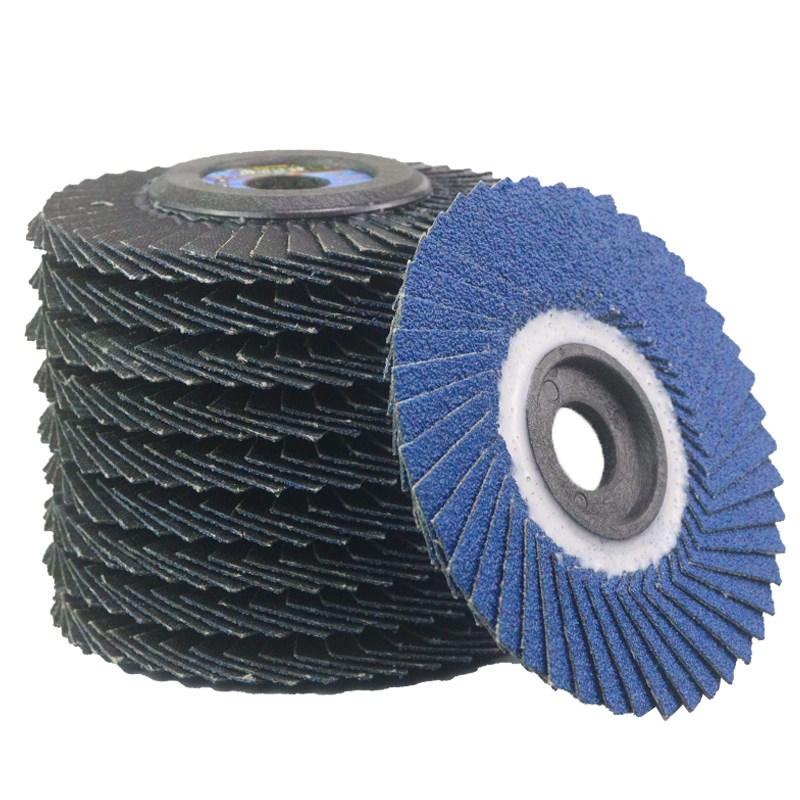 花型叶轮百页轮金属磨光片韩式软砂布轮百叶片不锈钢打磨片抛光