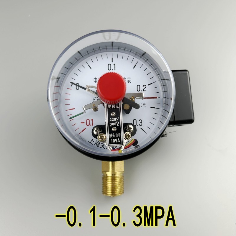 天湖YX-100电接点压力表0-0.6 1 1.6MPA带控制水压气压真空表10VA