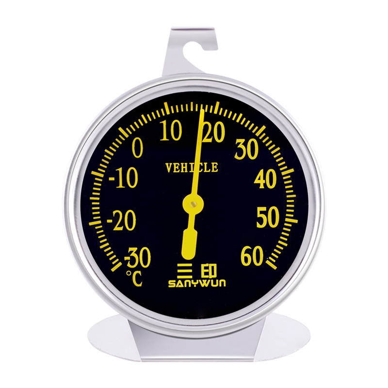 迷你车载温湿度计汽车出风口测温高精度机械免电池冰箱温度湿度表