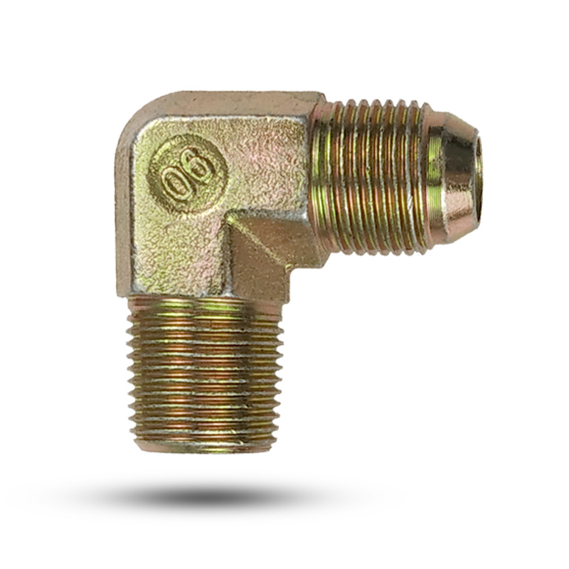 液压配件高压油管过渡接头直角90度外丝弯头1分2分3分4分6分1寸