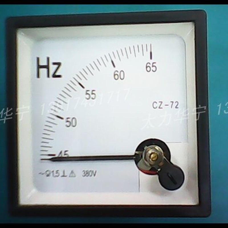 CZ-72    45~65HZ 交流电压380V  指针式频率表
