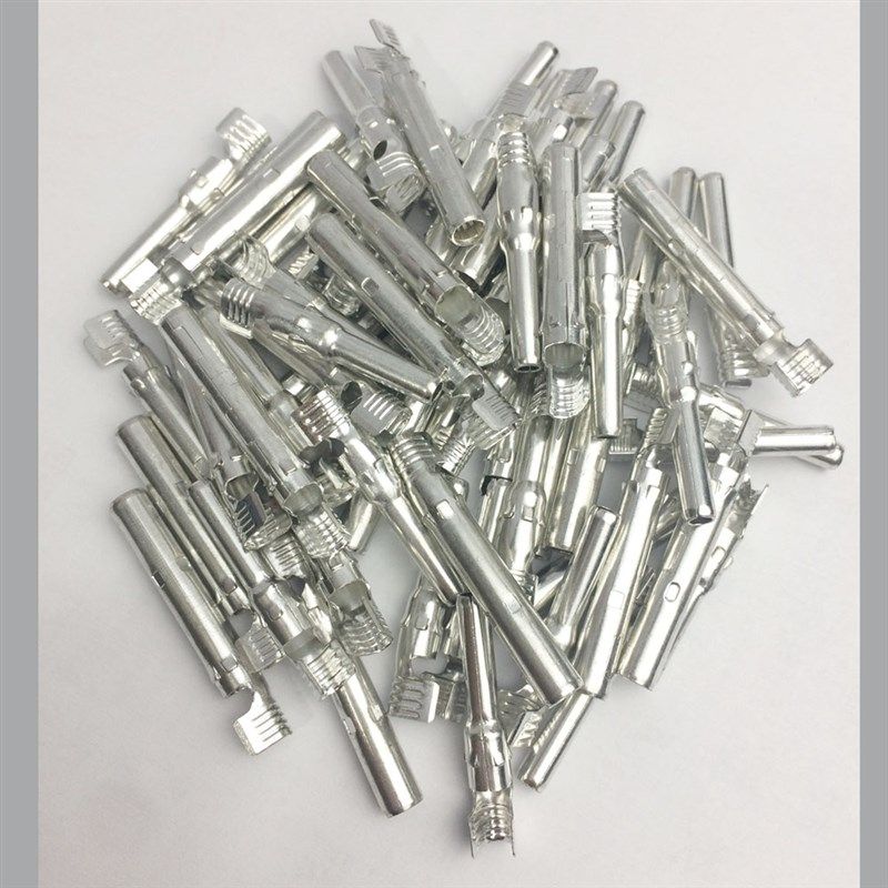 mc4光伏连接器公母内芯太阳能板线接头插针配件正负极开口型端子