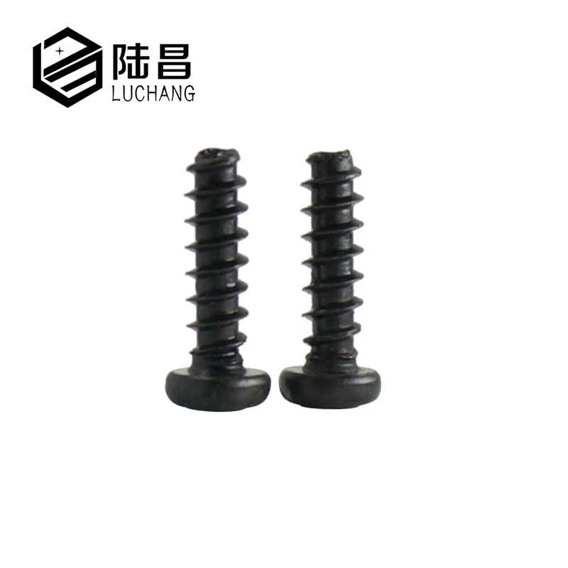 黑色圆头平尾自攻螺丝 PB盘头十字平尾自攻钉M3*4-5-6-7-20mm