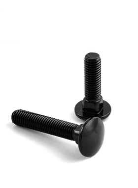 M6M8 304不锈钢黑色马车螺丝货架定位螺栓方颈*x16x20x35x45x60mm