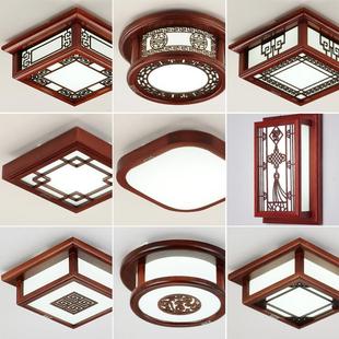 新中式 客厅走廊灯简约现代小灯实木入户玄关过道灯楼梯灯家用明装