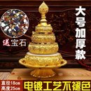 鎏帶盤用品曼扎盤八吉祥大號托盤雕刻羅 金茶藏族曼修