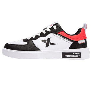 特步男鞋冬季青少年学生2025新款平板鞋官方旗舰店男士休闲运动鞋