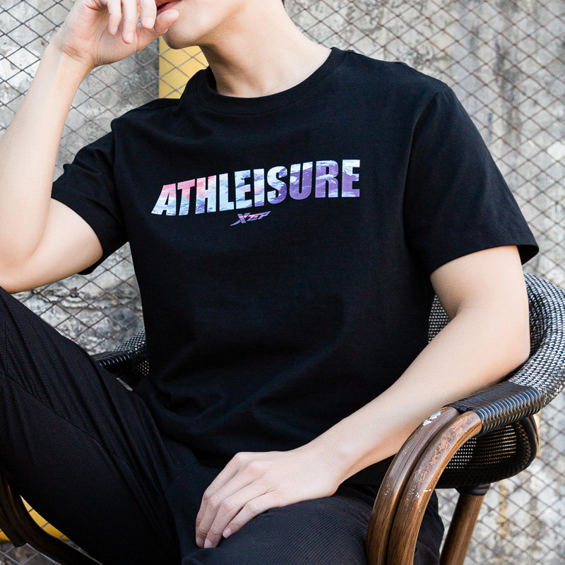 特步速干t恤夏季情侣半袖宽松透气健身跑步衣运动短袖运动上衣服