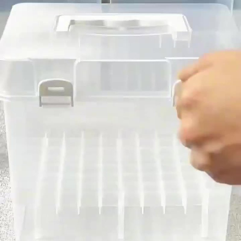 简约透明手提多功能塑料收纳盒开学好物大容量马克笔存放盒